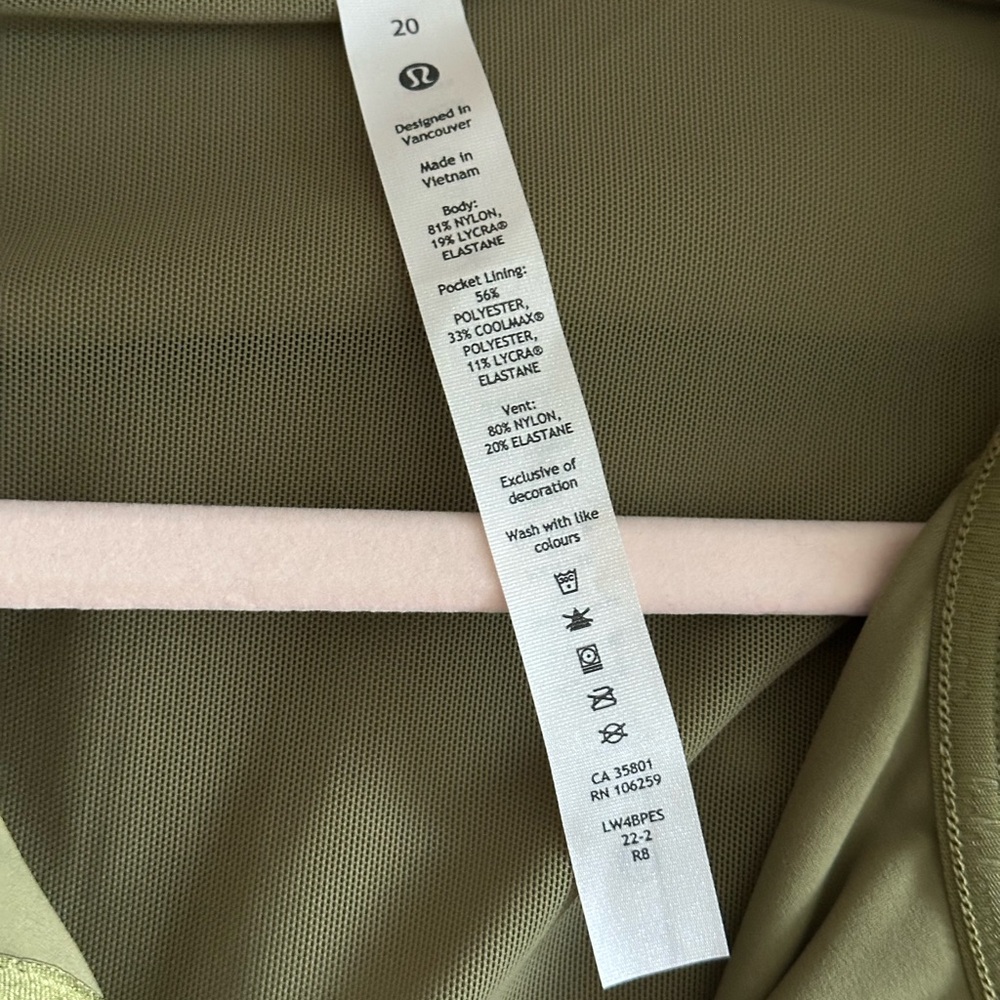 lululemon athletica Olive Green Jacket